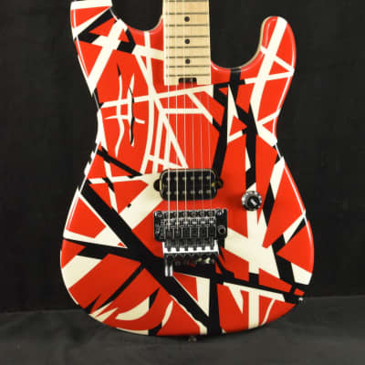 Demo - EVH Striped Series Red with Black Stripes image 1