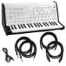 Korg MS-20 mini Monophonic Synthesizer - White CABLE KIT
