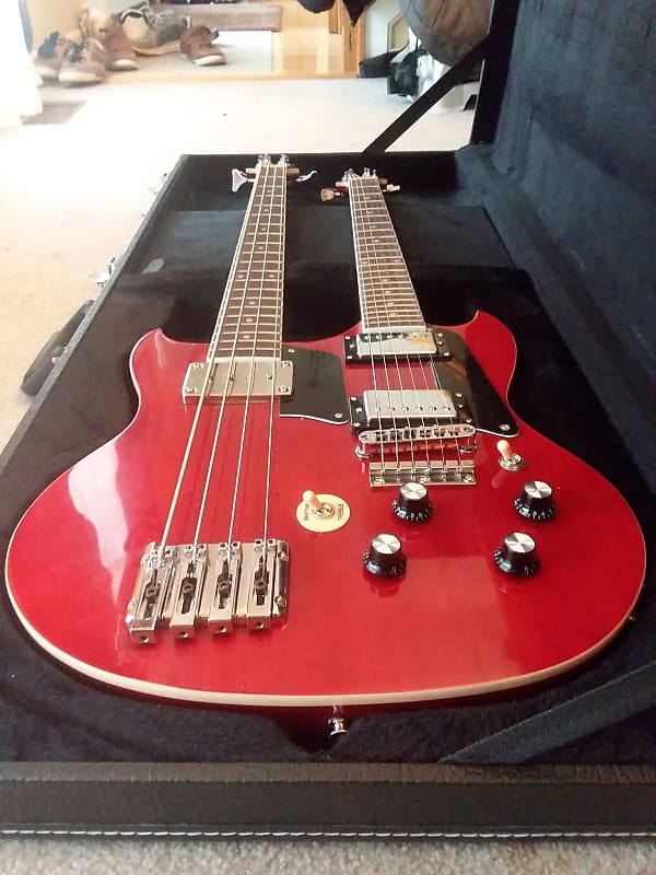 Cozart SG Gibson replica Double Neck 4/6 Bass and Guitar Mint Reverb