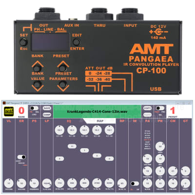 AMT Electronics Pangaea CP-100 - IR-player Cabinet Emulator and EQ (+ power supply 12V included!) image 1