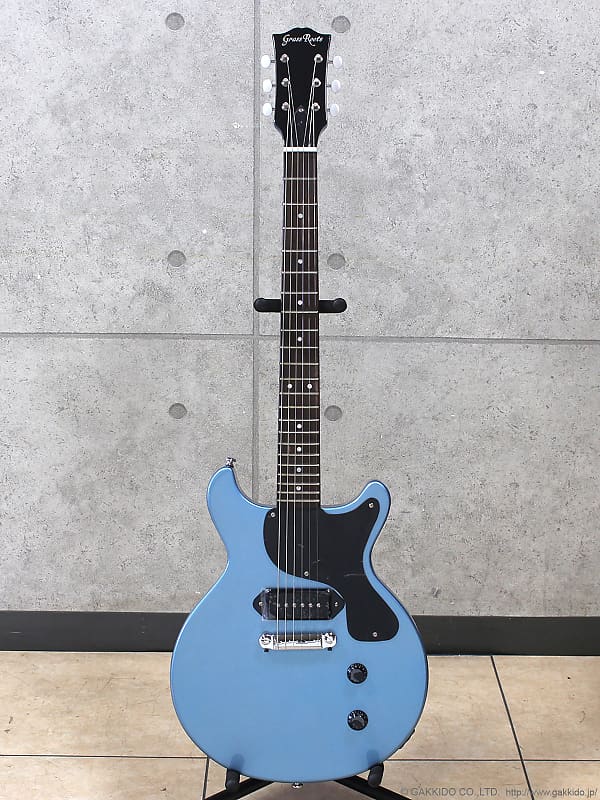 GrassRoots G-JR-LTD Pelham Blue, LP Junior Double Cut Style