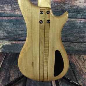 Used Custom Made Left Handed Behold the Lion Short Scale Electric Bass with Bag image 6