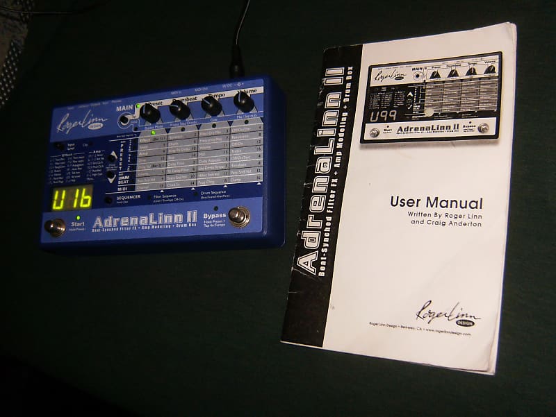 Roger Linn AdrenaLinn II 2000s - Blue | Reverb Portugal