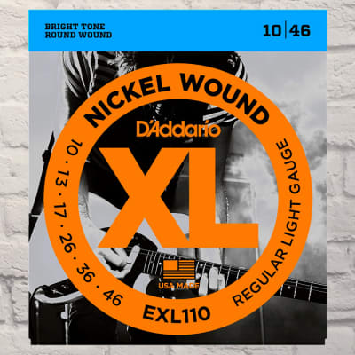 D'Addario EXL110 Light Nickel Wound Electric Guitar Strings 10-46 image 1