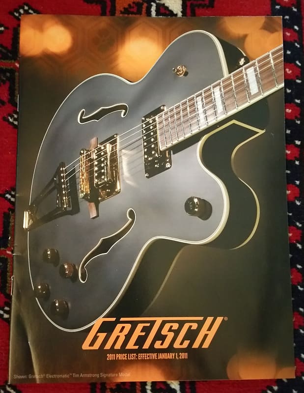 Gretsch Full Line Guitar Catalog / Price list 2011 Reverb