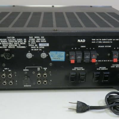 NAD 200 INTEGRATED AMPLIFIER WORKS PERFECT SERVICED FULLY RECAPPED + LED's image 11