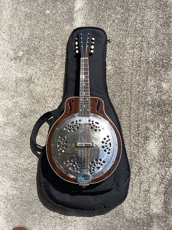 Left Handed Dobro or Regal Resonator Mandolin 1930’s Natural | Reverb