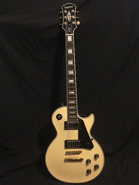 Epiphone les paul store custom ivory