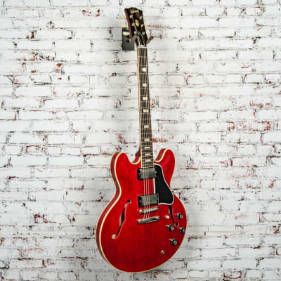 Gibson - 1964 ES-335 Reissue - Semi-Hollow Electric Guitar - VOS - Sixties Cherry - w/ Black/Yellow Custom Shop Hardshell Case - x1102 image 4