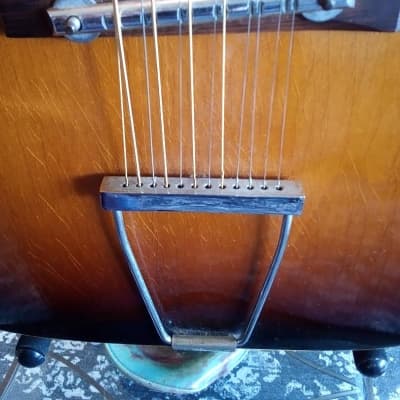 Egmond 12 String Acoustic with case Vintage 1970 NICE image 4