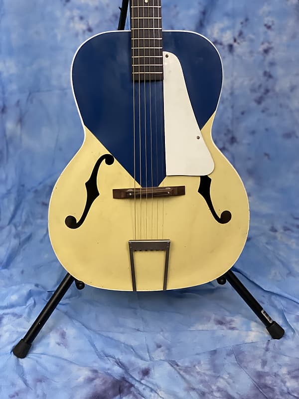 大切な人へのギフト探し Blue Kentucky Archtop Silvertone 1950s Cream & Blue ギター