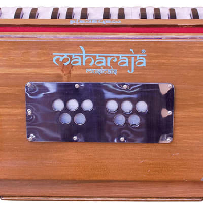 Maharaja Musicals,Hari Naam Harmonium Instrument,  Folding, Without Stop, Natural - FFG image 3