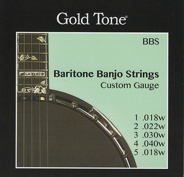 Gold Tone BBS Baritone Banjo Strings .018 .040 Wound Full Set Missing Link ML 1