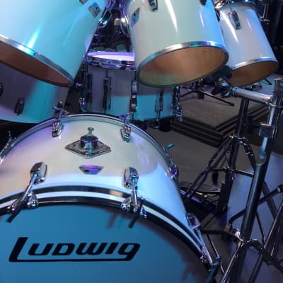 Ludwig Concert Toms 70’s White Cortex image 7