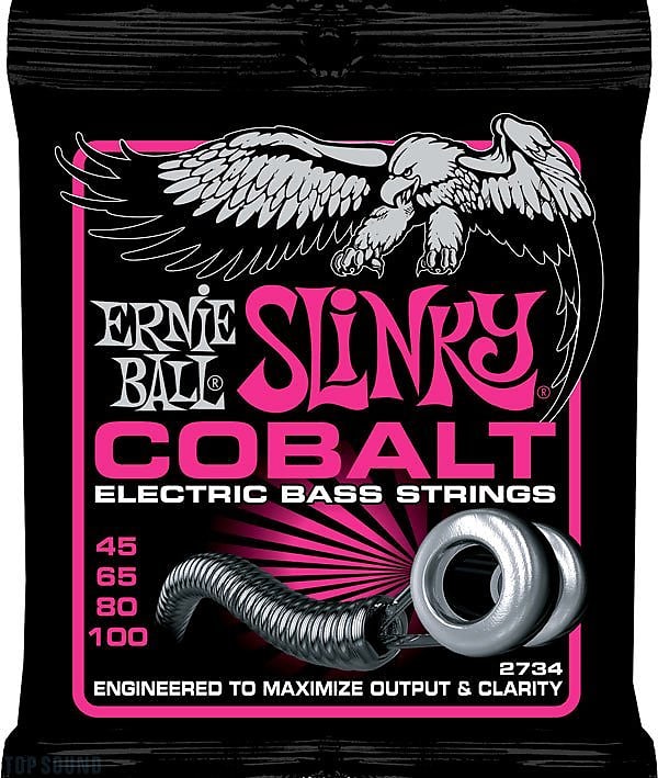 Ernie Ball Super Slinky Cobalt Electric Bass Strings - 45-100 Gauge 2734 image 1