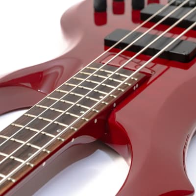 ESP Edwards E-T-98FR Electric Bass Guitar with Gigbag - MIJ - Red 