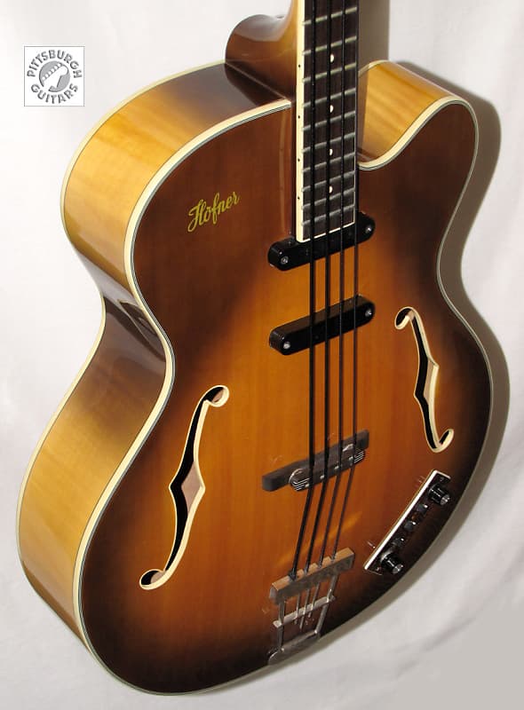 Hofner Contemporary Series 500/5 President Bass, Sunburst Finish, w/Set Up  & Hard Case, Excellent!