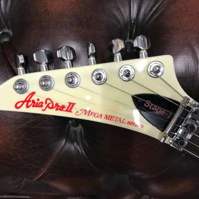 Aria Pro II Mega Metal Stage III in White (LH) 1980's MIJ image 21
