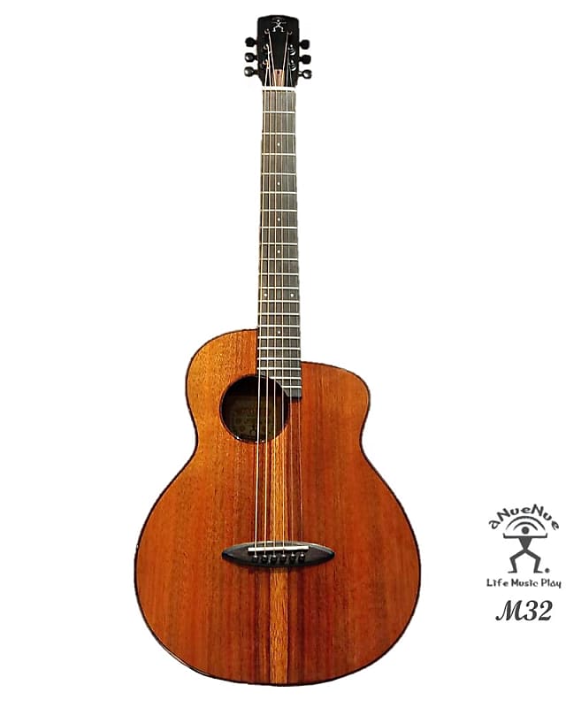 aNueNue M32 Solid Hawaiian Koa & Acacia Bird Travel Guitar 36 inches in Gloss image 1
