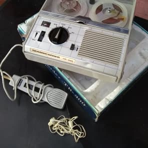Encore™ Transicorder TR-300 Portable Reel-To-Reel Tape Recorder *Ultra  Rare, Vintage, 1960s!* w/ Original Microphone, Ear Bud!
