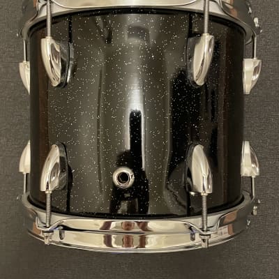 Puritan Drum Co 5 Piece Fiberglass & Maple Drum Kit 2022 - Piano Black with Metal-flakes image 24