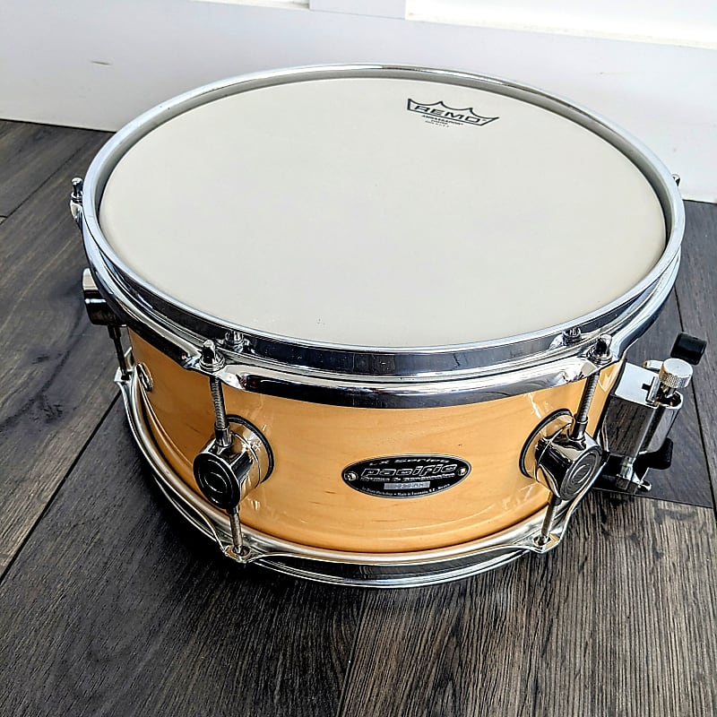 RARE!! Pacific Drums & Percussion PDP by DW Made in Mexico LX Series Popcorn Snare - Natural Lacquer Maple Snare 12" x 6" (better than concept or design series!) image 1
