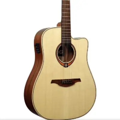 Lag T88DCE Tramontane Dreadnought Cutaway Acoustic-Electric Guitar image 3