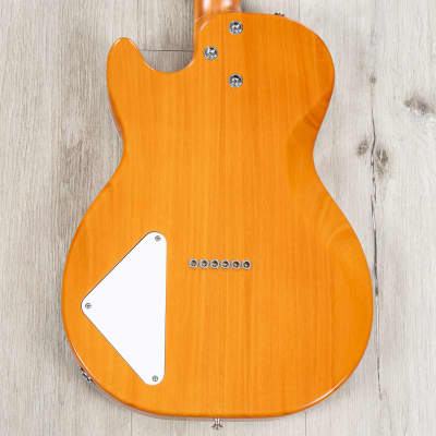 Harmony Standard Jupiter Thinline Semi-Hollow Guitar, Rosewood Fretboard, Sky Blue image 7
