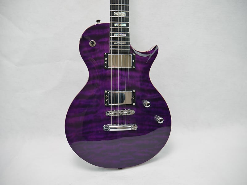Carvin CS-6 California Carved Top Electric Guitar LP Style 2000's - Trans Deep Purple image 1