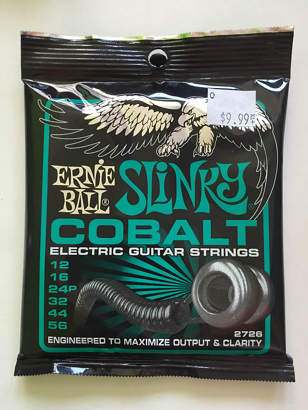 Ernie Ball 2726 Cobalt Not Even Slinky Electric Guitar Strings (12-56) 2726 image 1