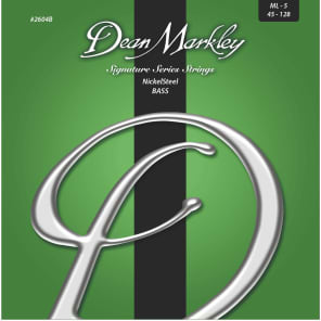 Dean Markley 2604B Nickel Steel 5-String Bass Strings - Medium Light (45-128)