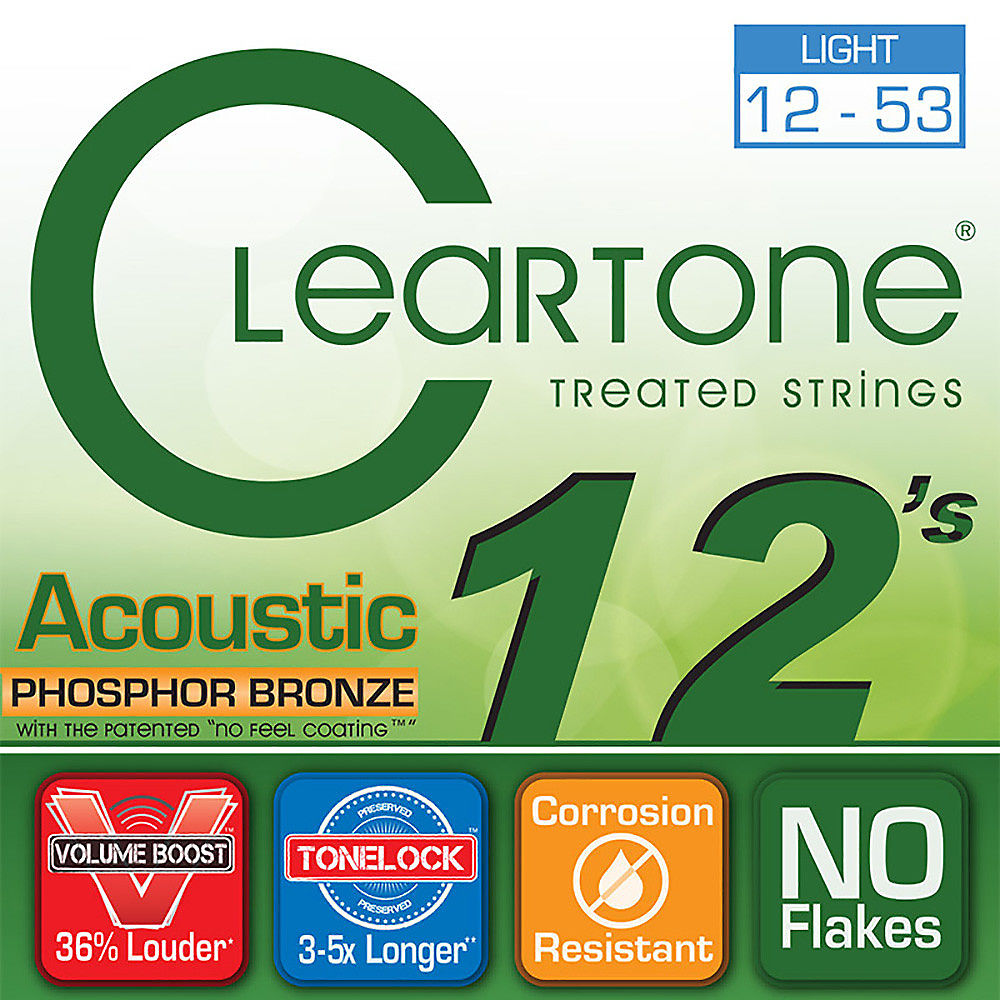 Cleartone Light Gauge Coated Acoustic Strings Reverb UK