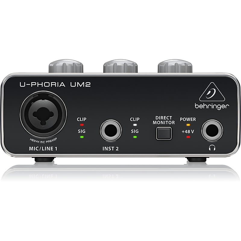 Behringer U-PHORIA UM2 2x2 USB Audio Interface image 1