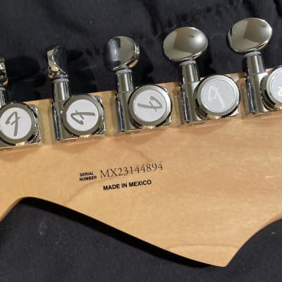Left Handed Fender Baritone Stratocaster 27" Scale Parts Build Subsonic Neck Sunburst image 4
