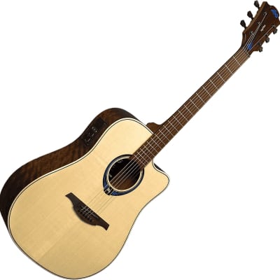 Lag THV20DCE Hyvibe 20 Tramontane Smart Khaya Mahogany Neck 6-String Acoustic-Electric Guitar w/Hard Case image 11