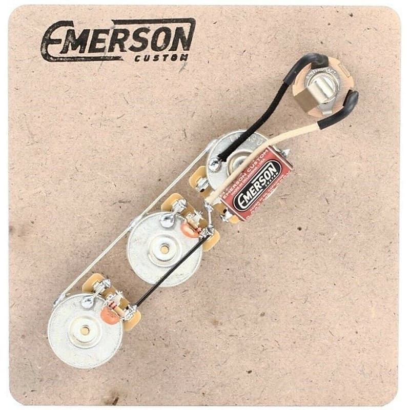 Emerson Custom Prewired Kit Jazz Bass 250K Pots image 1