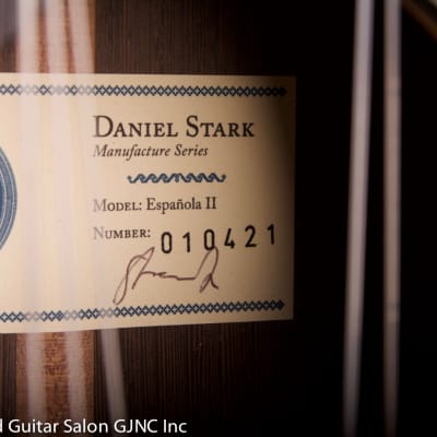 Daniel Stark "Espagnola II" classical guitar  Cedar/Wenge B & Sides image 23