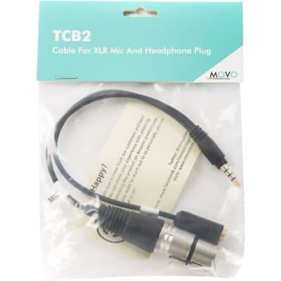 Movo Photo TCB2 XLR Female Microphone to 3.5mm TRRS Male Smartphone Adapter with Headphone Jack image 7