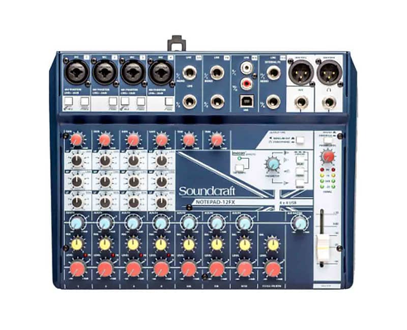 Soundcraft Notepad-12FX 12 Channel Desktop Mixer with USB and Effects image 1
