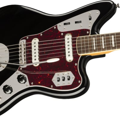Squier Classic Vibe '70s Jaguar Electric Guitar, Laurel Fingerboard, Black image 4