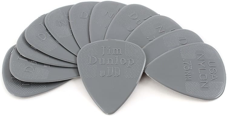 Dunlop 44P073 Nylon Standard Guitar Picks - .73mm Grey (12-pack) image 1