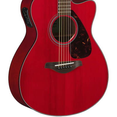 Yamaha FSX800C RR Ruby Red Small Body Acoustic/Electric image 1