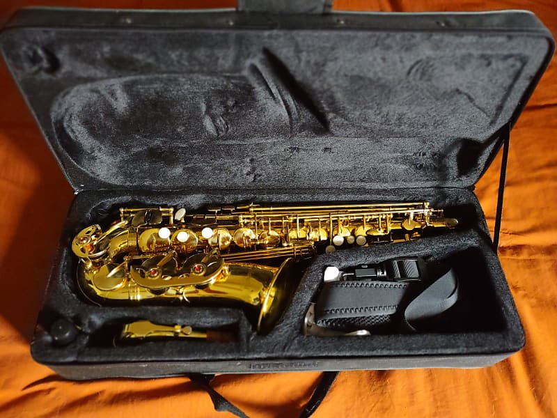 Mendini Cecilio Eb Alto Saxophone Sax w/case Reverb