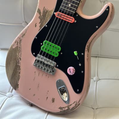 Warmoth Stratocaster 2023 - Relic Shell Pink image 12