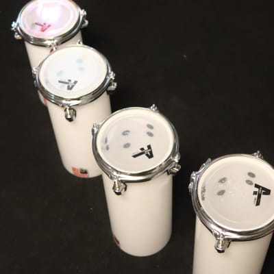 Seamless Acrylic Octobans.   RL Drum Company Solid White 2022 - solid white image 7