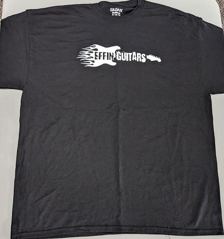 Effin Guitars Logo T-Shirt, Black Color, Size Medium - 100% | Reverb