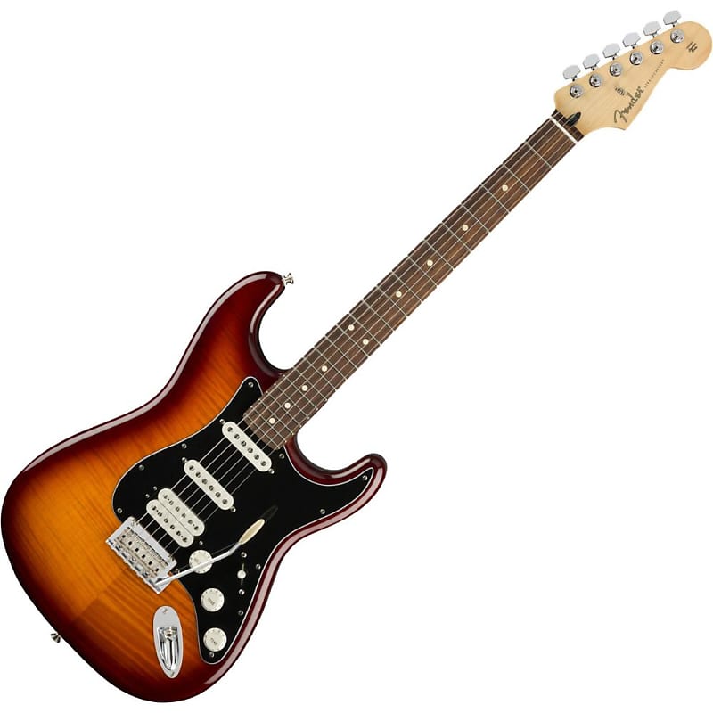 Fender Player Plus Top Stratocaster Electric Guitar, Tobacco Burst, Pau Ferro Fingerboard image 1