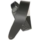 Planet Waves 25L00-SS 2.5" Leather Guitar Strap w/ Sheep Skin Black, Ships FREE lower 48 States!