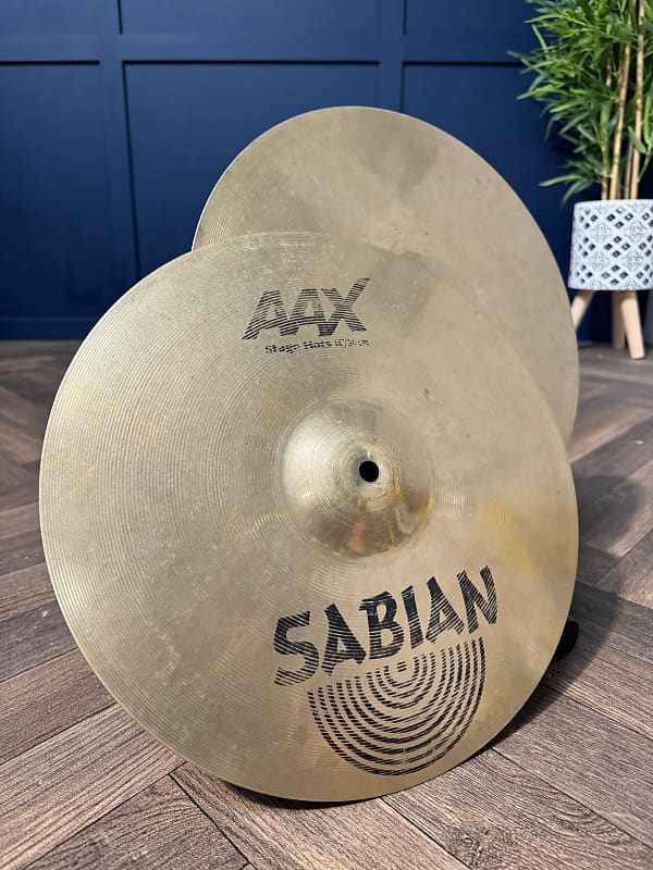 Sabian AAX Stage Hi Hats 14”/36cm Hi Hat Cymbals (Pair) #MD41 | Reverb