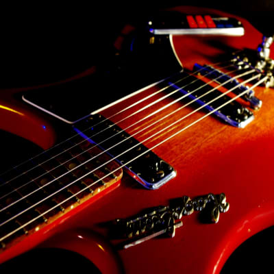 Hagstrom Impala 1965 Red Sunburst.  VINTAGE. Stylish Guitar Icon of the 1960s' s  RARE. image 12